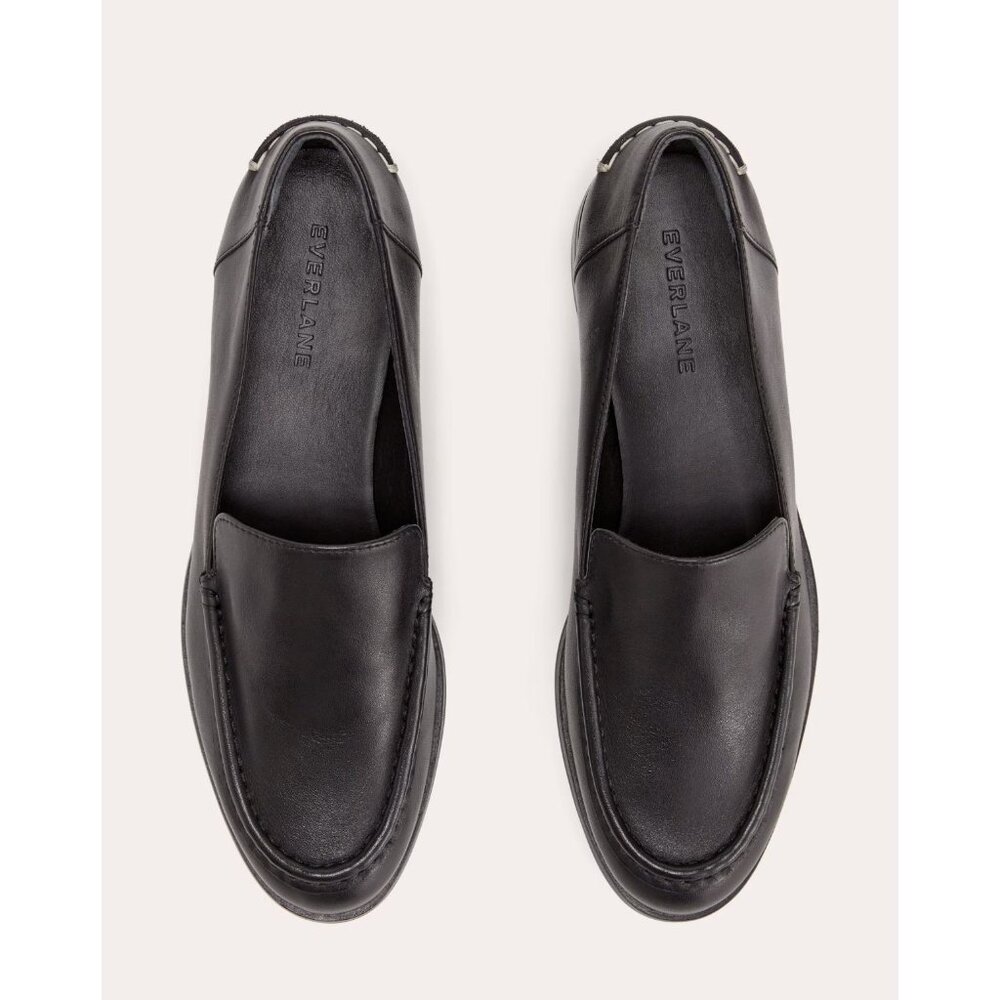 Everlane Black Leather Loafers 7.5 - Picture 3 of 13